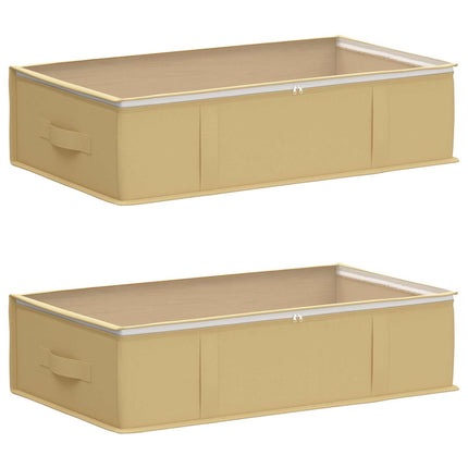 Förvaringslåda med transparent toppfönster 2 st Non-woven tyg