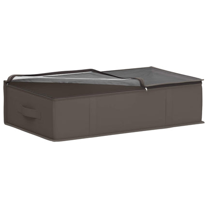 Förvaringslåda med transparent toppfönster Grå 70 x 40 x 18 cm