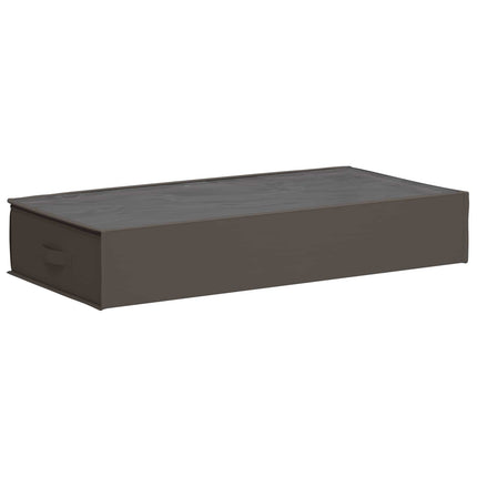 Förvaringslåda med transparent toppfönster Grå 90 x 48 x 15 cm