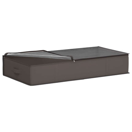 Förvaringslåda med transparent toppfönster Grå 100 x 50 x 18 cm