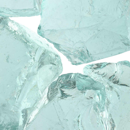 Trädgårdsstenar Turkos 12 cm Glas