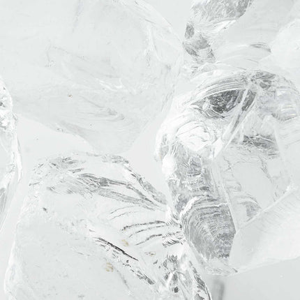 Trädgårdsstenar Vit 12 cm Glas