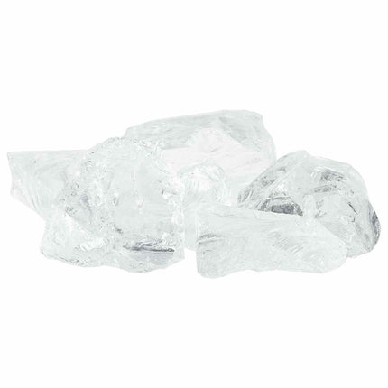 Trädgårdsstenar Vit 12 cm Glas