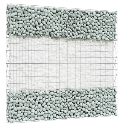 Trädgårdsstenar Vit 12 cm Glas