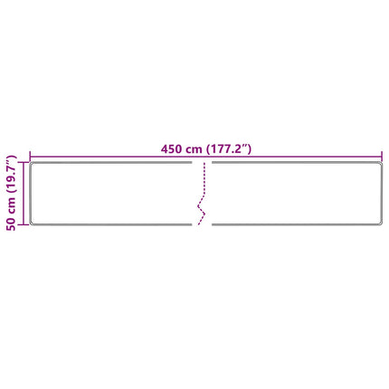 Mattlöpare MARSA Kräm 50 x 450 cm Polyester och PVC