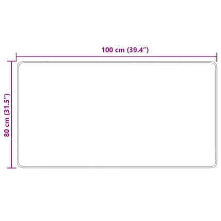 Mattlöpare MARSA Kräm 80 x 100 cm Polyester och PVC