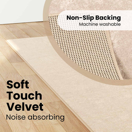 Mattlöpare MARSA Kräm 80 x 350 cm Polyester och PVC