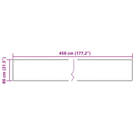 Mattlöpare MARSA Kräm 80 x 450 cm Polyester och PVC