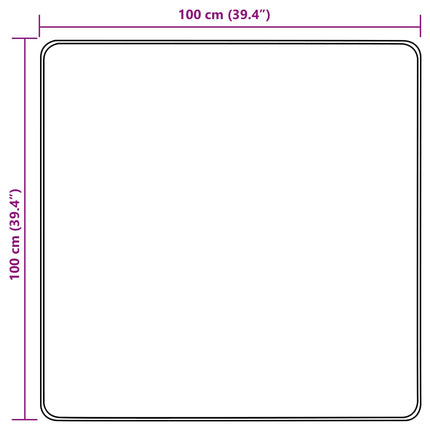 Mattlöpare MARSA Kräm 100 x 100 cm Polyester och PVC