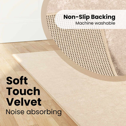 Mattlöpare MARSA Kräm 100 x 450 cm Polyester och PVC