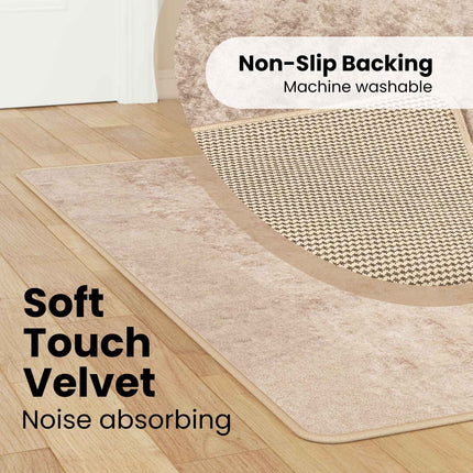 Mattlöpare MARSA Beige 50 x 100 cm Polyester och PVC