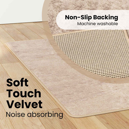 Mattlöpare MARSA Beige 80 x 150 cm Polyester och PVC