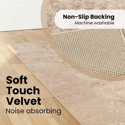 Mattlöpare MARSA Beige 80 x 450 cm Polyester och PVC