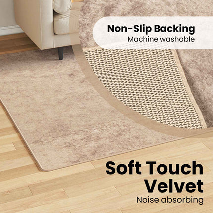 Mattlöpare MARSA Beige 150 x 230 cm Polyester och PVC