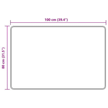 Mattlöpare MARSA Sand 80 x 100 cm Polyester och PVC