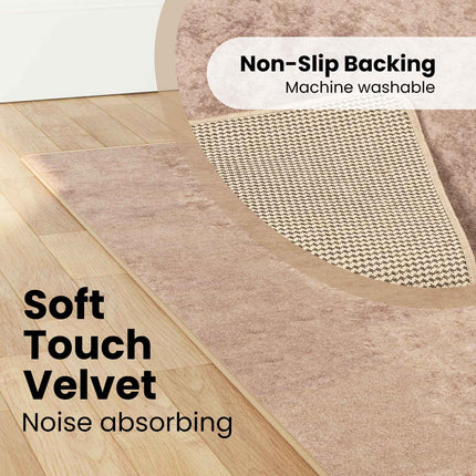 Mattlöpare MARSA Sand 80 x 450 cm Polyester och PVC