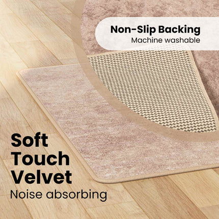 Mattlöpare MARSA Sand 100 x 100 cm Polyester och PVC