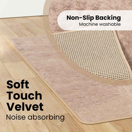 Mattlöpare MARSA Sand 100 x 200 cm Polyester och PVC
