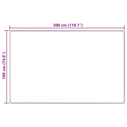 Mattlöpare MARSA Sand 190 x 300 cm Polyester och PVC