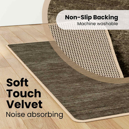 Mattlöpare MARSA Skogsgrön 100 x 200 cm Polyester och PVC
