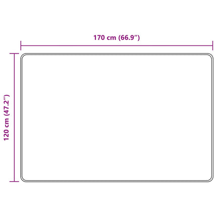 Mattlöpare MARSA Skogsgrön 120 x 170 cm Polyester och PVC