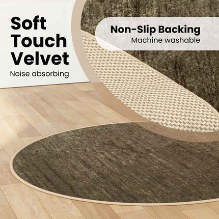 Mattlöpare MARSA Skogsgrön 120 x 120 cm Polyester och PVC