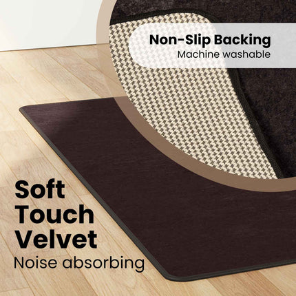 Mattlöpare MARSA Antracit 80 x 100 cm Polyester och PVC