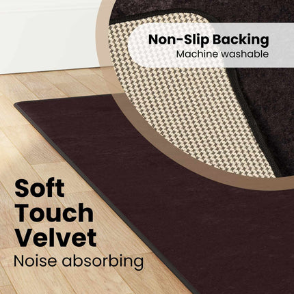 Mattlöpare MARSA Antracit 80 x 350 cm Polyester och PVC