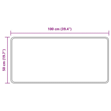 Mattlöpare MARSA Grå 50 x 100 cm Polyester och PVC