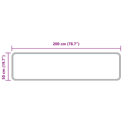 Mattlöpare MARSA Grå 50 x 200 cm Polyester och PVC