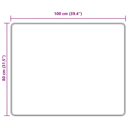 Mattlöpare MARSA Grå 80 x 100 cm Polyester och PVC