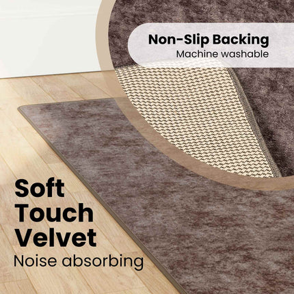 Mattlöpare MARSA Grå 80 x 400 cm Polyester och PVC