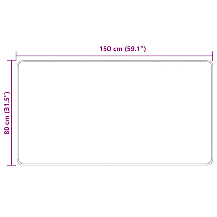 Mattlöpare MARSA Gul 80 x 150 cm Polyester och PVC