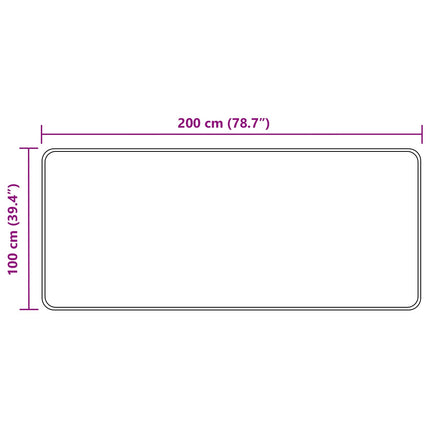 Mattlöpare MARSA Gul 100 x 200 cm Polyester och PVC