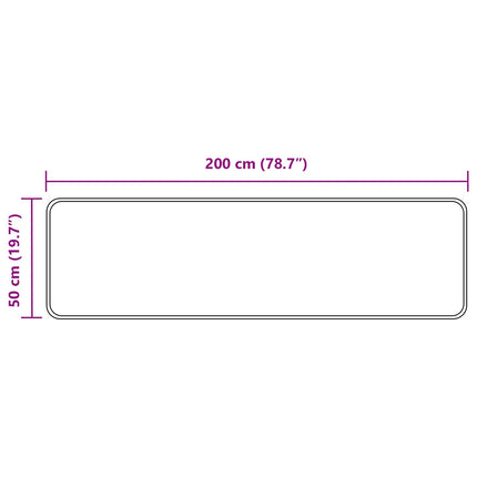 Mattlöpare MARSA Flerfärgsdesign 50 x 200 cm Polyester och PVC