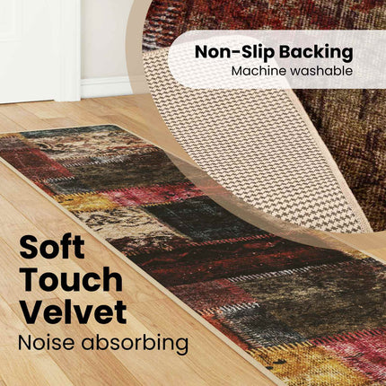 Mattlöpare MARSA Flerfärgsdesign 50 x 450 cm Polyester och PVC