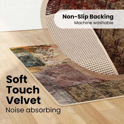 Mattlöpare MARSA Flerfärgsdesign 100 x 200 cm Polyester och PVC