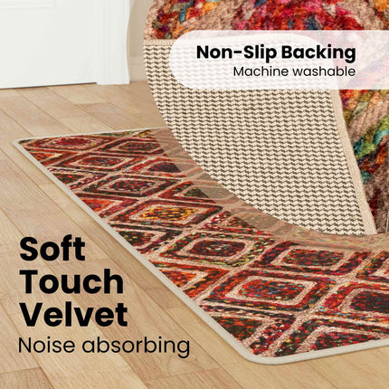 Mattlöpare MARSA Flerfärgsdesign 50 x 200 cm Polyester och PVC