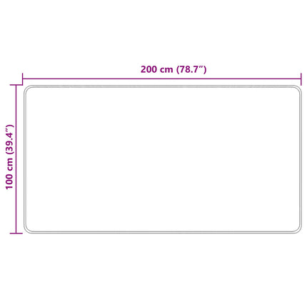 Mattlöpare MARSA Flerfärgsdesign 100 x 200 cm Polyester och PVC