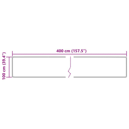 Mattlöpare MARSA Flerfärgsdesign 100 x 400 cm Polyester och PVC