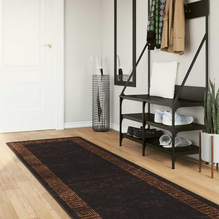 Mattlöpare MARSA Svart 100 x 350 cm Polyester och PVC