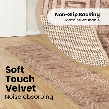 Mattlöpare MARSA Vit 50 x 300 cm Polyester och PVC