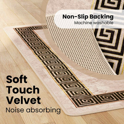 Mattlöpare MARSA Svart 80 x 200 cm Polyester och PVC