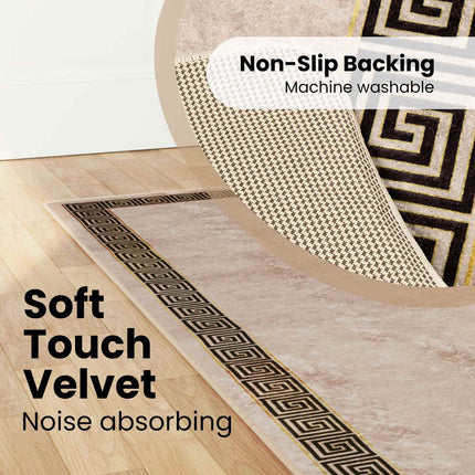 Mattlöpare MARSA Svart 80 x 450 cm Polyester och PVC