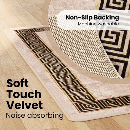 Mattlöpare MARSA Svart 100 x 200 cm Polyester och PVC