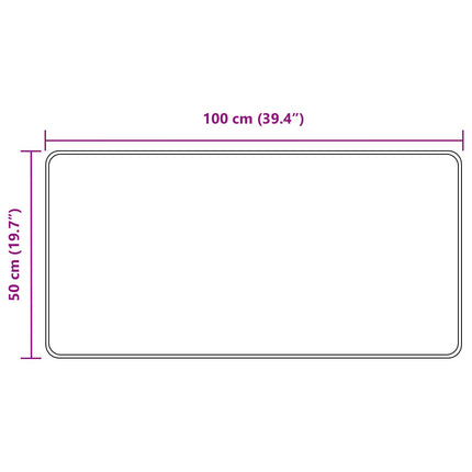 Mattlöpare MARSA Grå 50 x 100 cm Polyester och PVC