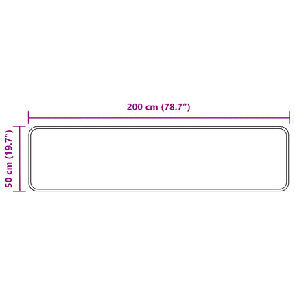 Mattlöpare MARSA Grå 50 x 200 cm Polyester och PVC