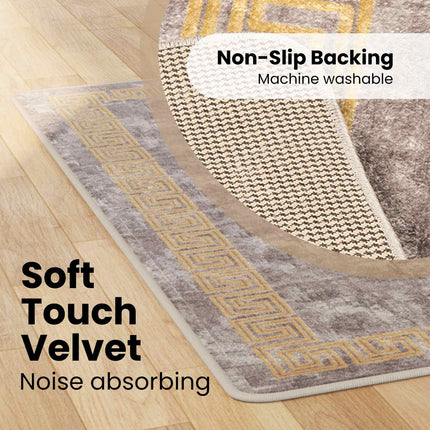 Mattlöpare MARSA Grå 80 x 200 cm Polyester och PVC