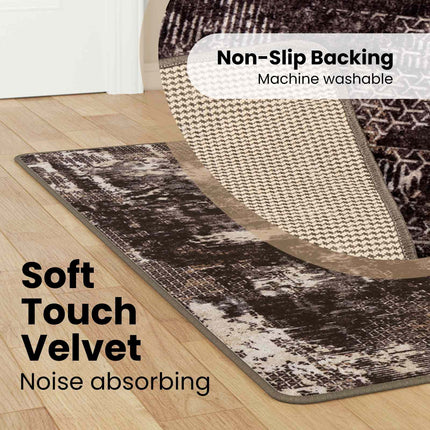 Mattlöpare MARSA Svart 50 x 200 cm Polyester och PVC
