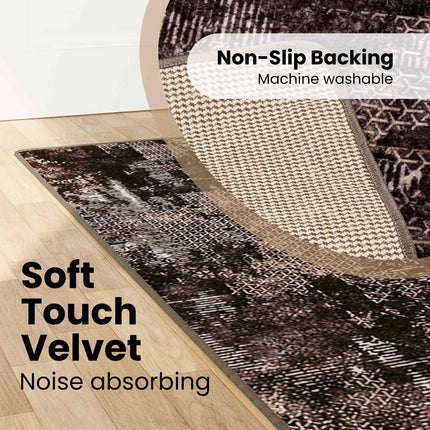 Mattlöpare MARSA Svart 80 x 350 cm Polyester och PVC